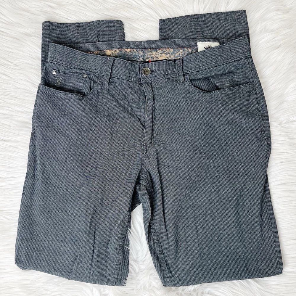 English Laundry Brixton Straight Leg Pants Grey and Black Size 34